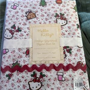 Pottery Barn Teen Hello Kitty Gingerbread Sheet Set - Queen - NEW